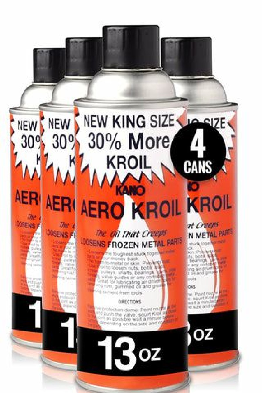 Fuel & Oil Treatment *  | Kano Kroil Penetrating Oil (Aerokroil), 13 Oz. Aerosol, Pack Of 4