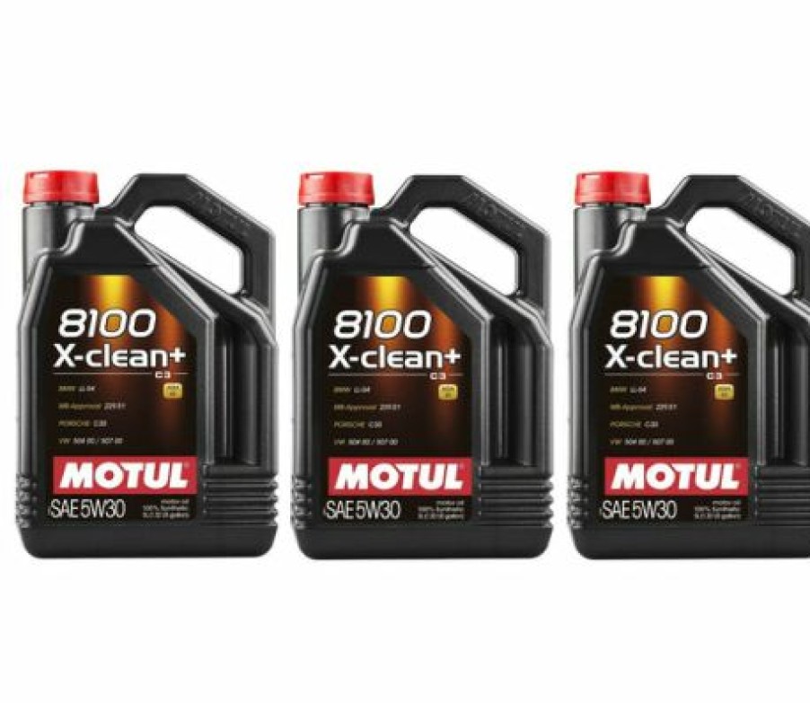 Fuel & Oil Treatment *  | Motul 8100 X-Clean + 5W30 15 Liters Full Synthetic Engine Motor Oil (3 X 5L)