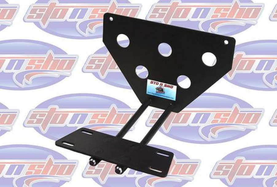 Auto Parts *  | Sto N Sho Sto-N-Sho 58 Quick Release Removable Front License Plate Bracket Black Aluminum