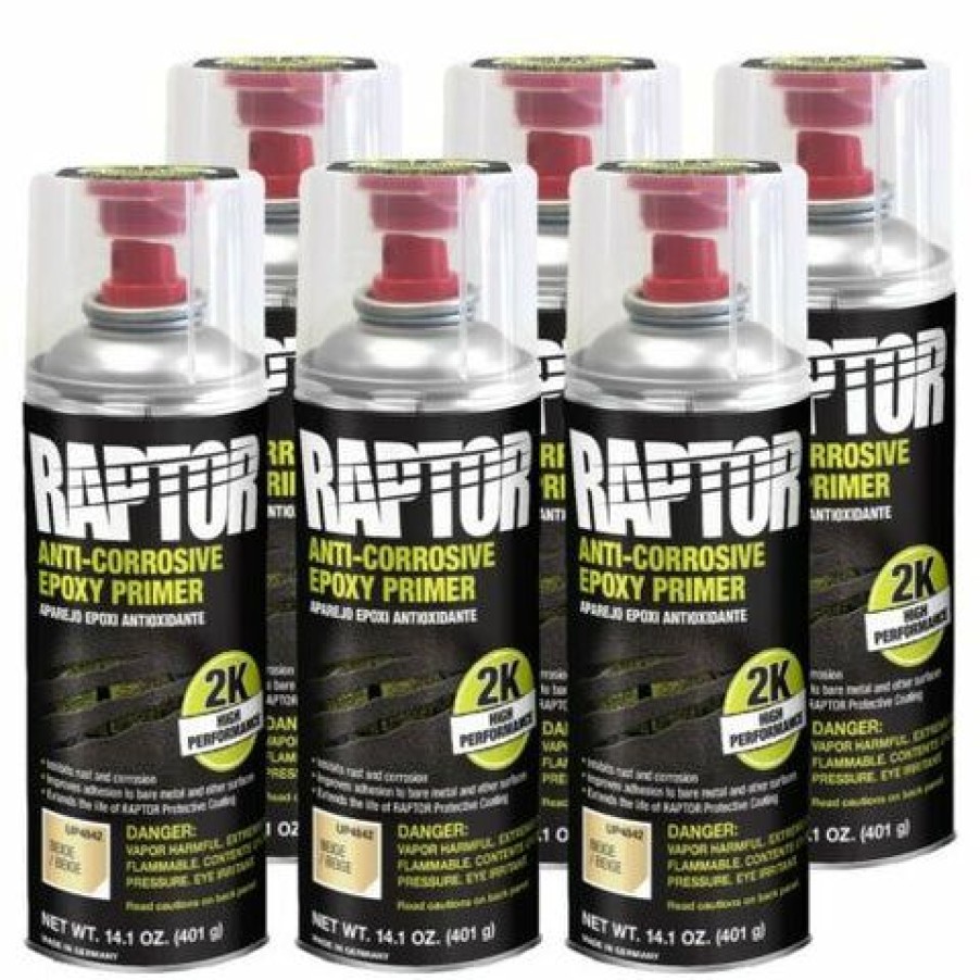 Truck Bed Liner Kits & Products *  | U-Pol Raptor 2K Aerosol Anti-Corrosive Epoxy Primer- Beige