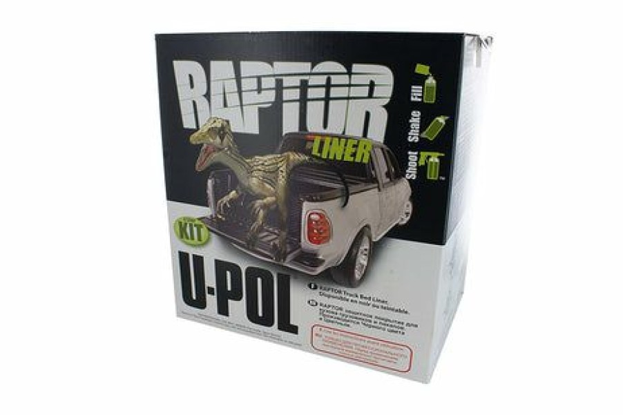 Truck Bed Liner Kits & Products *  | U-Pol Raptor Tintable Truck Bed Liner 4 Liter Kit W/Basalt Gray Color Tint Pouch 1.5Oz