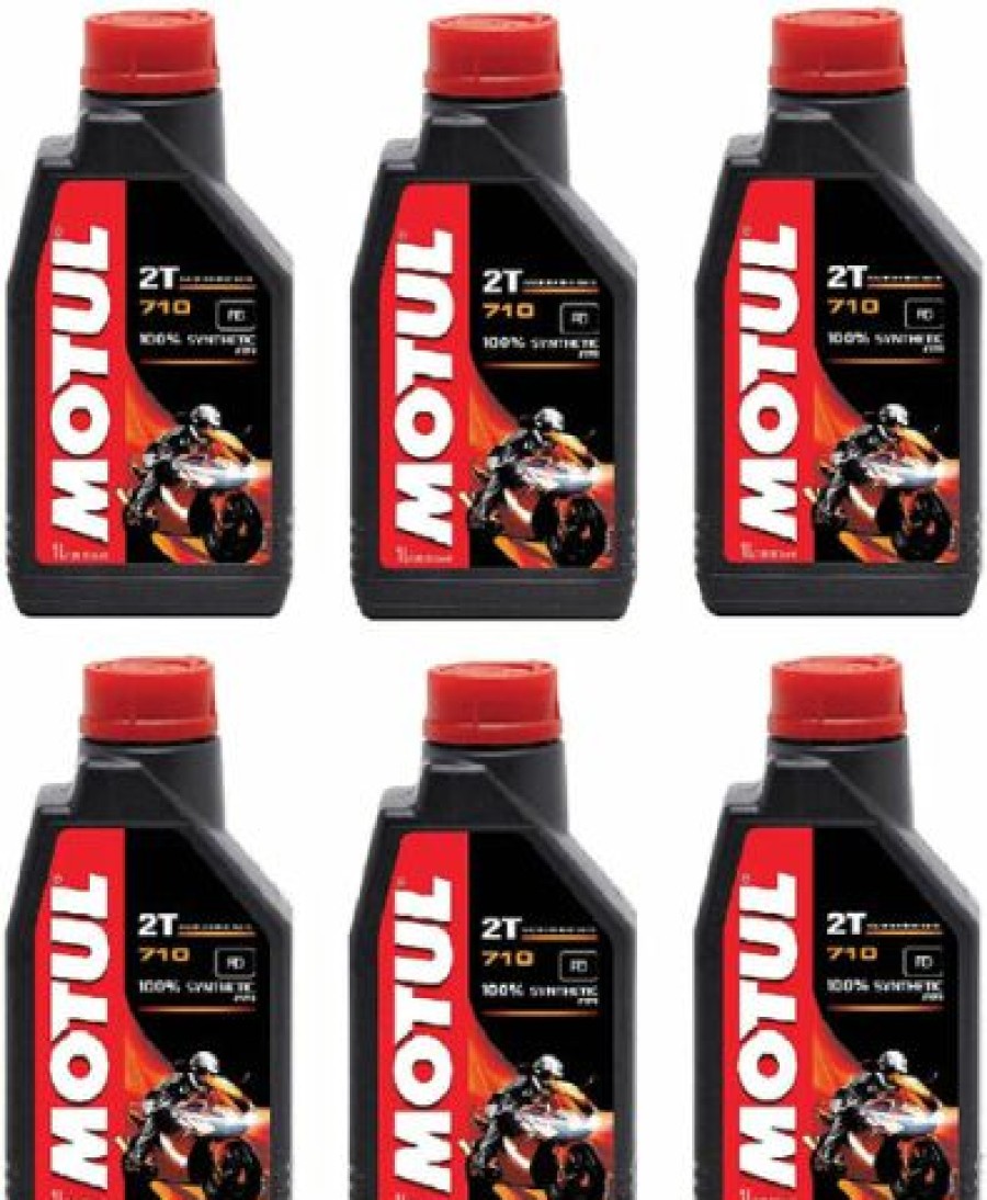 Lubricants *  | Motul 104034 Set Of 6 710 2T Motor Oil 1-Liter Bottles