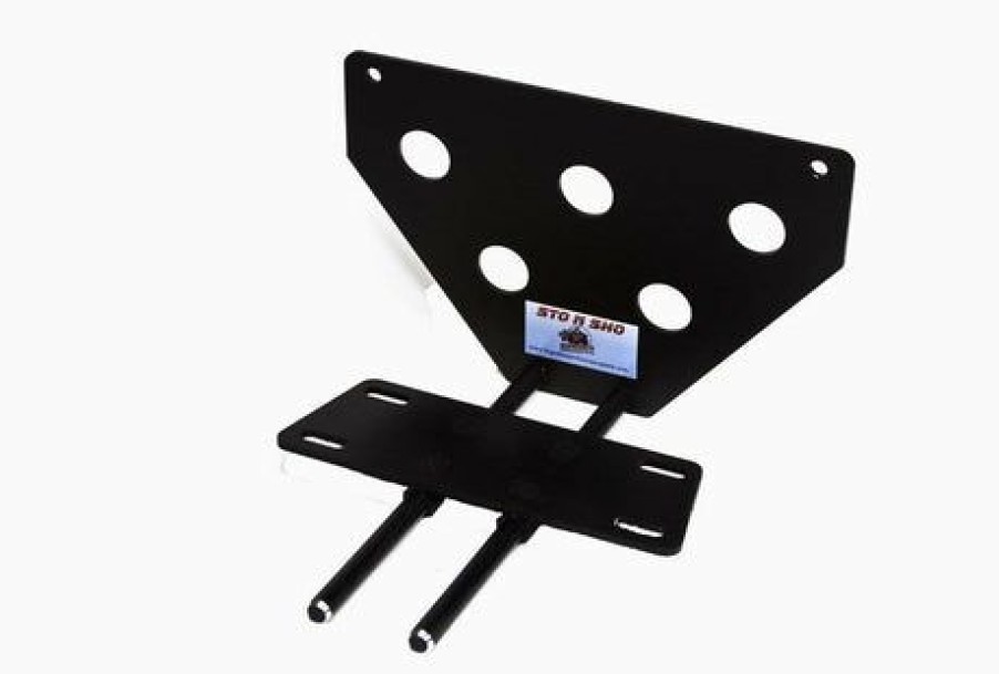 Auto Parts *  | Sto N Sho Sto-N-Sho 64 Removable Front License Plate Bracket, Black Aluminum