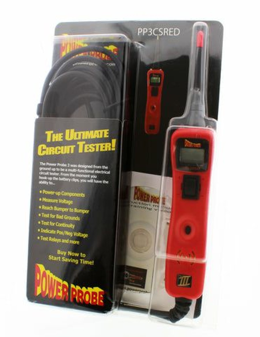 Testers *  | Power Probe 3 Iii Circuit Tester Pp3Cs In Red Voltmeter