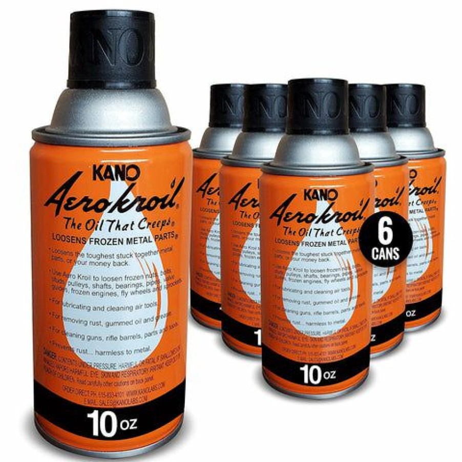 Lubricants *  | Kano Kroil Penetrating Oil (Aerokroil), 10 Oz. Aerosol, Pack Of 6