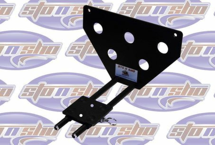 Auto Parts *  | Sto N Sho Sto-N-Sho 135A Removable Front License Plate Bracket, Black Aluminum