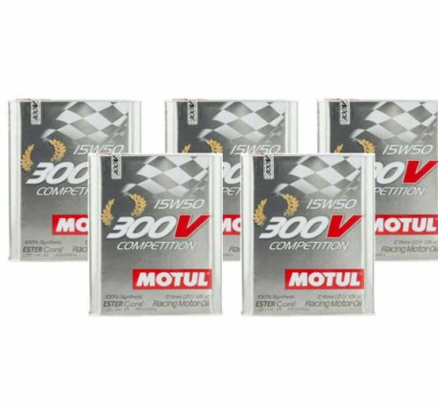 Fuel & Oil Treatment *  | Motul 300V Competition 15W50 10L Fully Synthetic Racing Engine Motor Oil 5 X 2L