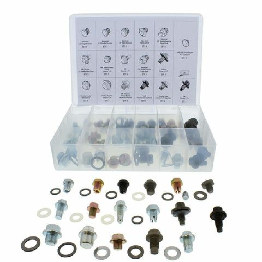 Fuel & Oil Treatment *  | Oil Drain Plug 76 Pc Sae & Metric Plugs & Washer Gasket Assortment Set Abn 6051