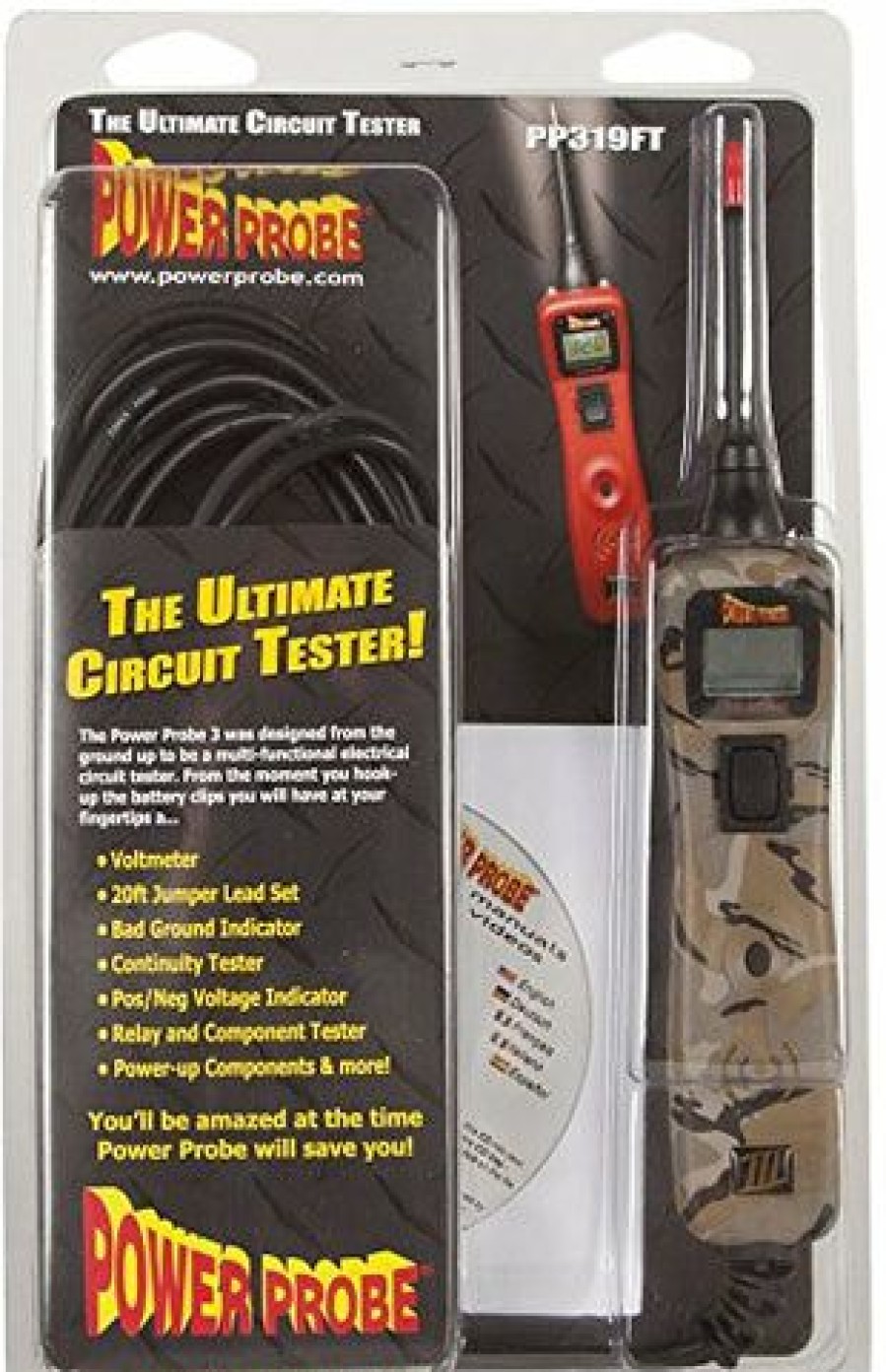 Testers *  | Power Probe 3 Iii Circuit Tester Pp3Cs In Camo Voltmeter