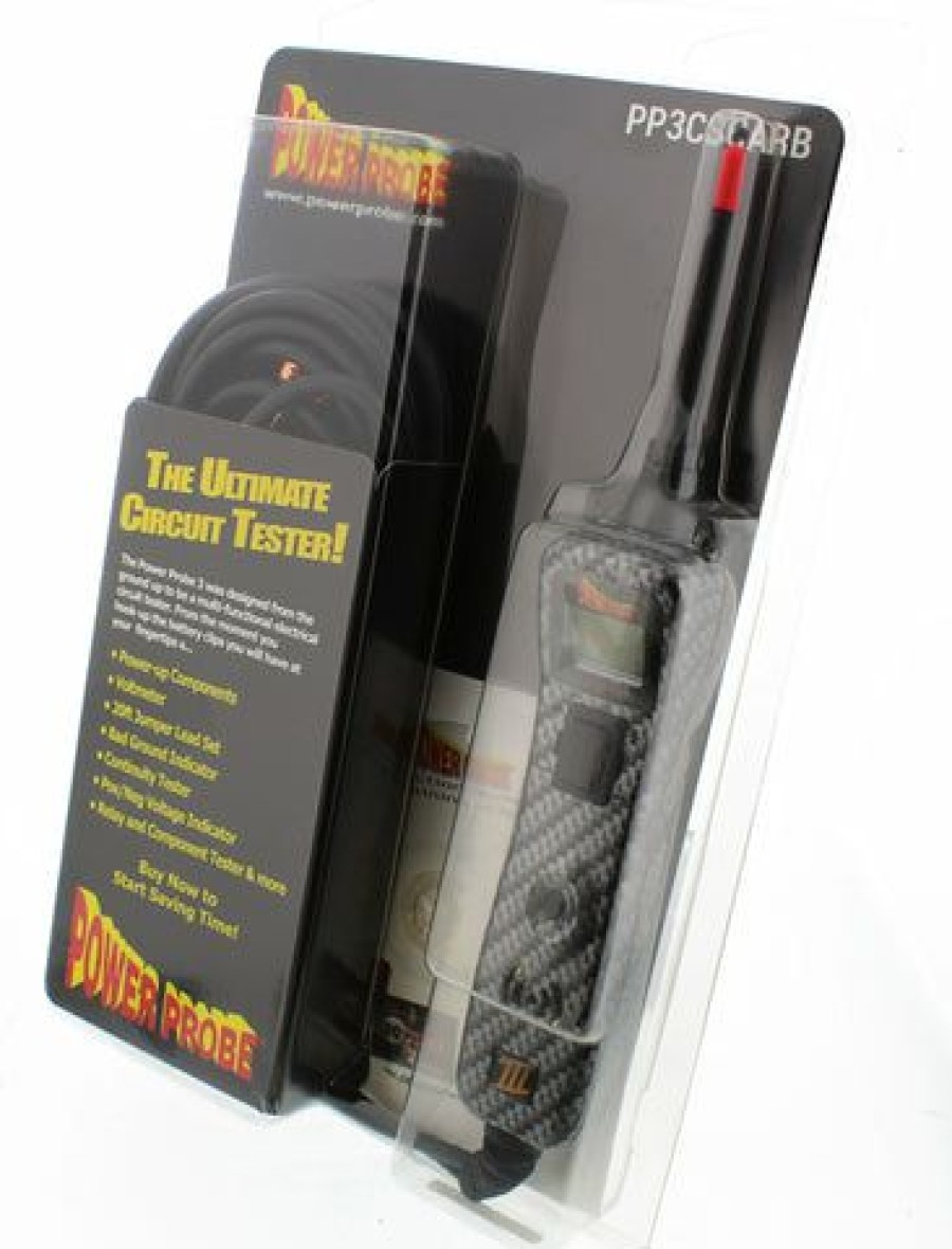 Testers *  | Power Probe 3 Iii Circuit Tester Pp3Cs In Carbon Fiber- Voltmeter