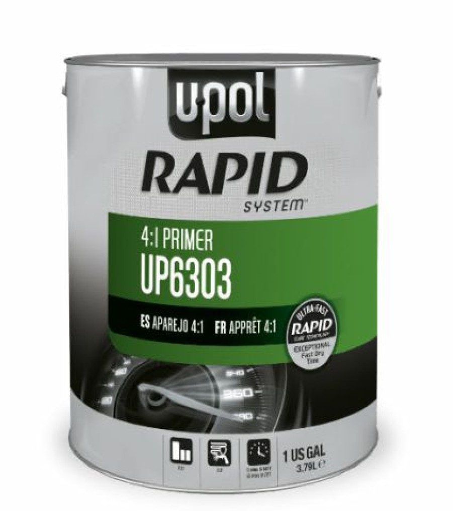 Truck Bed Liner Kits & Products *  | U-Pol 6303 Rapid System Primer, Gray, 1 Gallon Tin (Upol 6303)