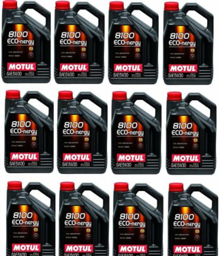 Fuel & Oil Treatment *  | Motul 102898 Set Of 12 8100 Eco-Nergy 5W-30 Motor Oil 5-Liter Bottles