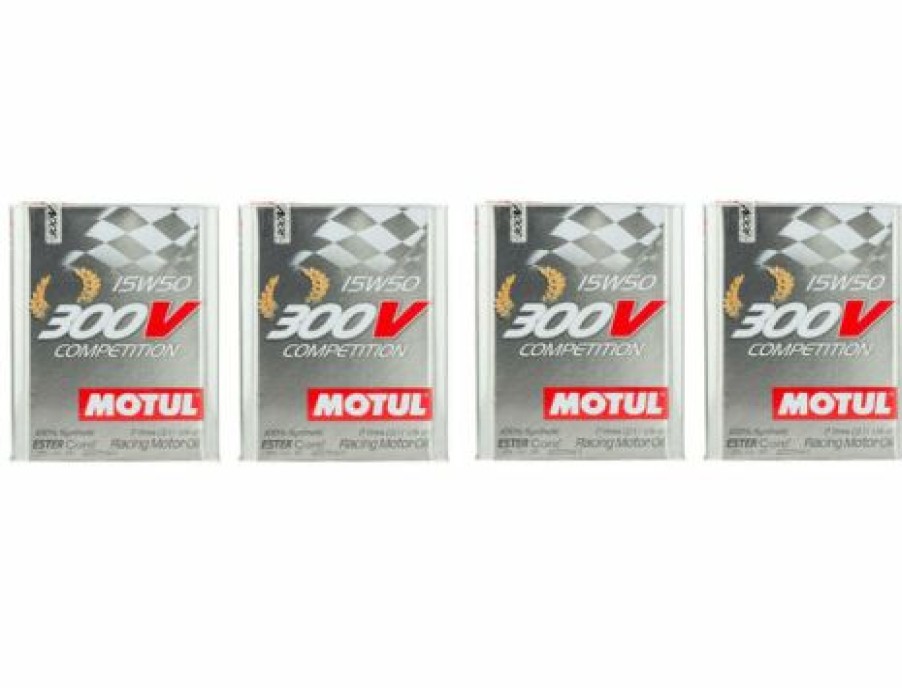 Fuel & Oil Treatment *  | Motul 300V Competition 15W50 8L Fully Synthetic Racing Engine Motor Oil 4 X 2L