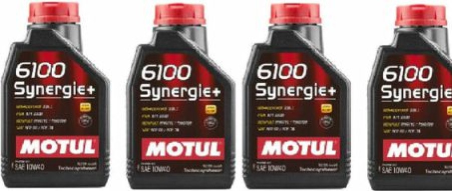 Lubricants *  | Motul 108646 Set Of 4 6100 Synergie+ 10W-40 Motor Oil 1-Liter Bottles