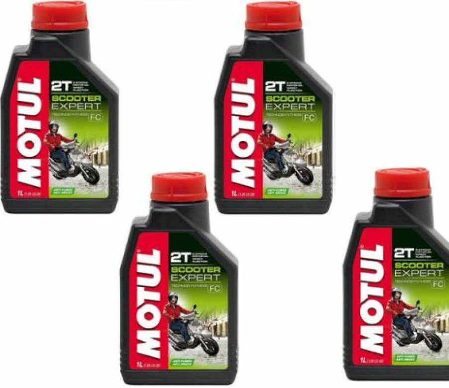 Lubricants *  | Motul 105880-Cs Scooter Expert 2T Oil, 4 Pack (1 L), 33.81 Fluid_Ounces