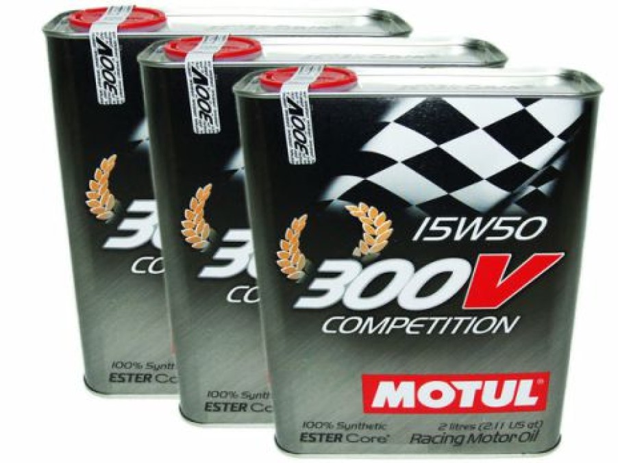 Fuel & Oil Treatment *  | (6L=6.34 Qt) Motul 300V 15W50 Competition Racing 100% Synthetic Engine Oil