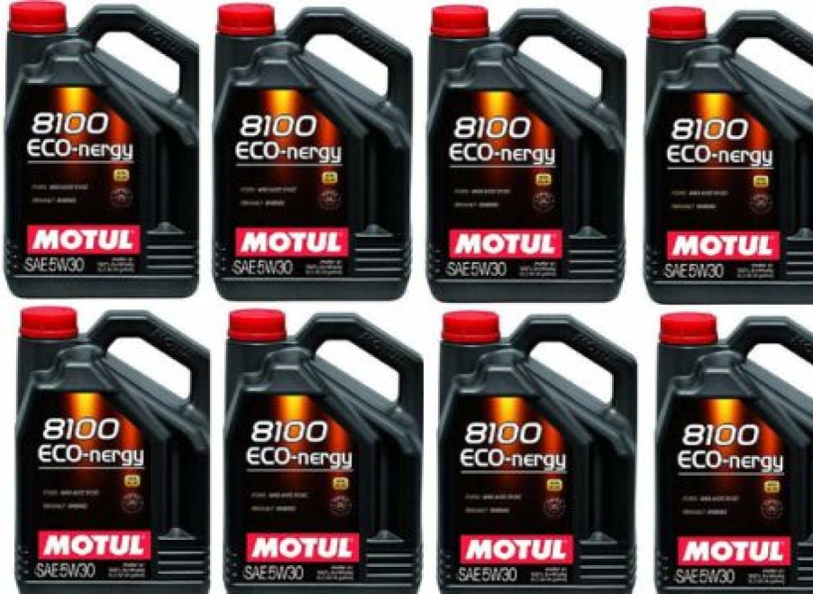 Fuel & Oil Treatment *  | Motul 102898 Set Of 8 8100 Eco-Nergy 5W-30 Motor Oil 5-Liter Bottles