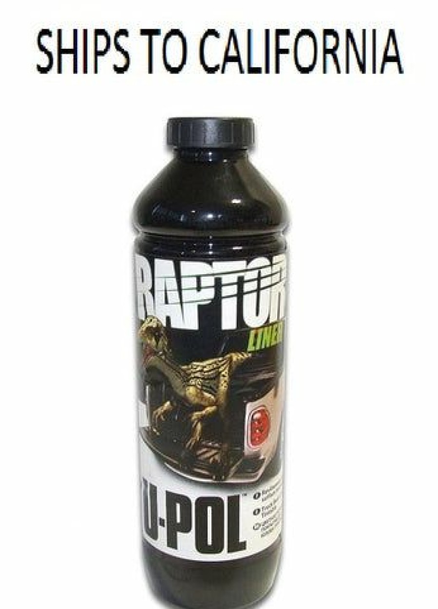 Truck Bed Liner Kits & Products *  | U-Pol 0824 Raptor Black 1.7 Voc Truck Bed Liner 1 Liter Upol