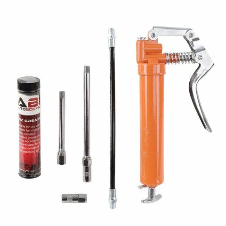 Lubricants *  | Pistol Grip Grease Gun Kit 2900 Psi Manual Grease Gun Tips Kit Abn 807948